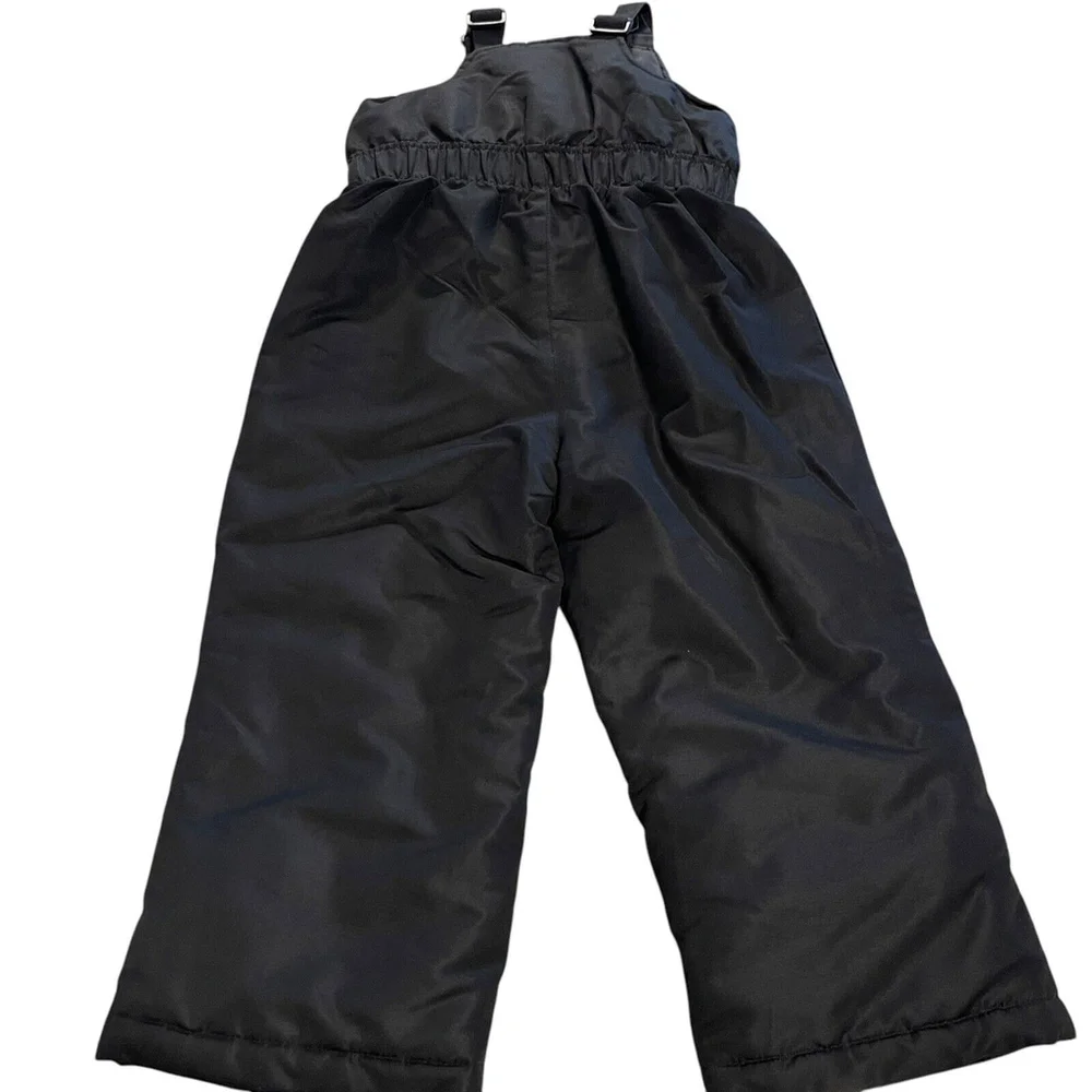 Wonder Nation Ski‎ Bib Kids Size 4T Black Insulated Suspenders Snow Sledding EUC